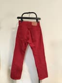 Vintage Levis 501 Red Denim Jeans Made In USA 80s 90s W24 W25 W26 
