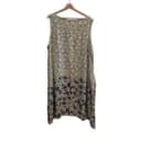 J. Jill Hibiscus Print Sleeveless Dress Floral Green Resort Hawaii Plus Size 4X