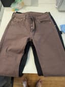 Levi's 501 Jeans Brown Taupe W32 L32 Button Fly Red Tab Straight Leg