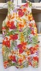 TOMMY BAHAMA MARABELLA BLOOMS Sleeveless Linen Shift Dress L