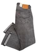 Levi's 501 Selvedge Men's Premium Straight Fit Jeans Color Black Ash 005013658