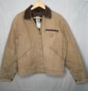 Vintage Carhartt J97 CML Detroit Jacket Brown Canvas Blanket Lined Med Thrashed