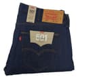 Levis 501 Shrink To Fit Button Fly Jeans Straight Leg Color Blue Rigid 0000