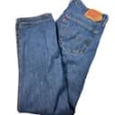 Levis 501 Jeans Mens 36x34 Blue Button Fly Denim Pants Faded Straight Original