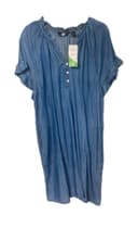Land's End Womens Shift Dress Blue Chambray XS,  M, NWT SHIPS FREE