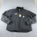 Carhartt Jacket Mens XL Black Detroit Lined Bomber Full Zip Workwear 103828 BLK
