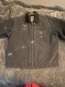 Carhartt J97 PTL Blanket Lined Detroit Jacket Mens L Petrol Workwear Coat CLEAN