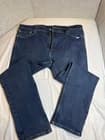 Levis 501 Original Fit Jeans Mens 42x30 Blue Dark Wash Straight Leg Button Fly
