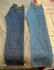 Levi's 501 Men's Blue Denim Jeans 34x32 Regular Fit Straight Leg Button Fly