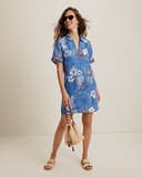 Tommy Bahama Two Palms Canyon Coast Linen Shift Dress Women
