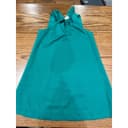 Umgee USA Green Summer Socialite Ruffle Neck Bow Back Shift Dress Small DR1823