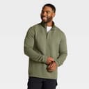 All In Motion Men's Quilted Fleece 1/2 Zip Pullover Sweatshirt Half Zip
