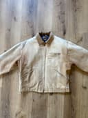 VTG Carhartt Detroit Jacket Mens Large J97 DKB Blanket Lined Distressed Faded