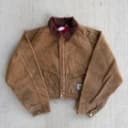 Carhartt brown cropped Detroit style work wear jacket