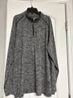 UNDER ARMOUR MEN Gray HEATGEAR pullover 1/4 Zip XL LOOSE EUC LIGHTWEIGHT