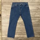 Levi's 501 Original Jeans Dark Stonewash Men's Size 36x32 Button Fly Straight