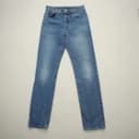 Levi's 501 Straight Button Fly Jeans Womens 27 x 32 Blue High Rise Denim