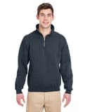 Jerzees 4528 Adult Super Sweats NuBlend Fleece Quarter Zip Pullover