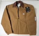Vintage Carhartt J01 BRN Detroit Jacket 42 Tall Blanket Lined Brown USA 2009 NWT