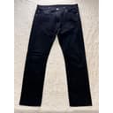 Levis 501 Original Fit Mens 36x34 Black Denim Jeans Button Fly Straight Leg
