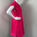 Umgee Ruffle Sleeve Midi Shift Dress Size Large Raspberry Cottagecore EUC