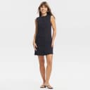 A New Day Women's Mini Shift Dress Sleeveless Cotton