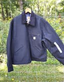 NWT VTG Carhartt J001 BLK Detroit Jacket Black XL Reg Made In USA Blanket Lined