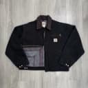vintage black carhartt detroit jacket J01 BLK size medium nwot rare