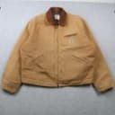 Vintage 90s Carhartt Detroit Jacket Mens XL Canvas Blanket Lined Work Distressed