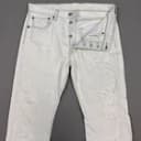 Levis 501 Jeans Men 32x30 White Bleach Thrashed Destroyed Button Fly Denim Pants