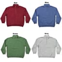 Champion Men's Midweight Embroidered Logo Quarter-Zip Mock Neck Pullover