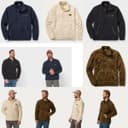 Men's Pile Hi Fleece Half Zip Mock Neck Pullover Free Shipping