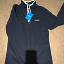 Columbia Unisex Adults M Black Pullover Fleece 1/4 Zip Mock Neck Logo