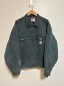 Vintage 90s Carhartt Detroit JB143 Blanket Lined Trucker Jacket Size XL