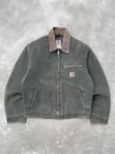 Vintage Faded Mosgreen Carhartt Detroit Jacket J97-MOS