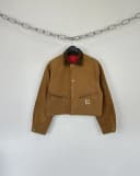 Vintage 70s Carhartt USA Cropped Boxy Baggy Detroit Jacket