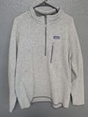 Patagonia Men’s Light Gray Half-Zip Fleece Pullover