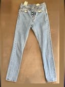 Levi's Mid-Rise Light Blue Slim Straight 501 S Jeans