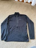 Patagonia Men's R1 Pullover Half-Zip Fleece Black Size L (Stryker Corporate Logo