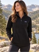 Patagonia Black Quarter-Zip Fleece Pullover
