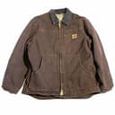 Vintage Carhartt Detroit Jacket Brown c61dk8 Sherpa lined