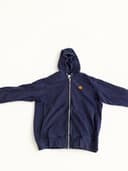 Kenzo Navy Tiger Logo Zip Hoodie