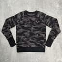 Athleta Sweatshirt Womens XS Gray Camo Fleece Triumph Crewneck Pullover Stretch