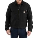 Carhartt J01 Detroit Jacket Men's Duck Canvas Blanket Lined Black Work Jacket