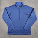 Vintage Patagonia R.5 1/4 Zip Pullover Mens Large Blue Grid Fleece 41600 USA