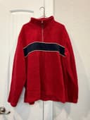 Sonoma Red Half-Zip Fleece Pullover XL