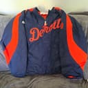Majestic Authentic Detroit Tigers MLB Baseball Jacket Blue/Orange Men’s 2XL