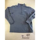 Columbia Mens LT Tall Blue Quarter Zip Sweater Fleece Pullover AT1534
