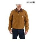 Carhartt J01 Duck Detroit Mens Brown Work Jacket NWT Size XL